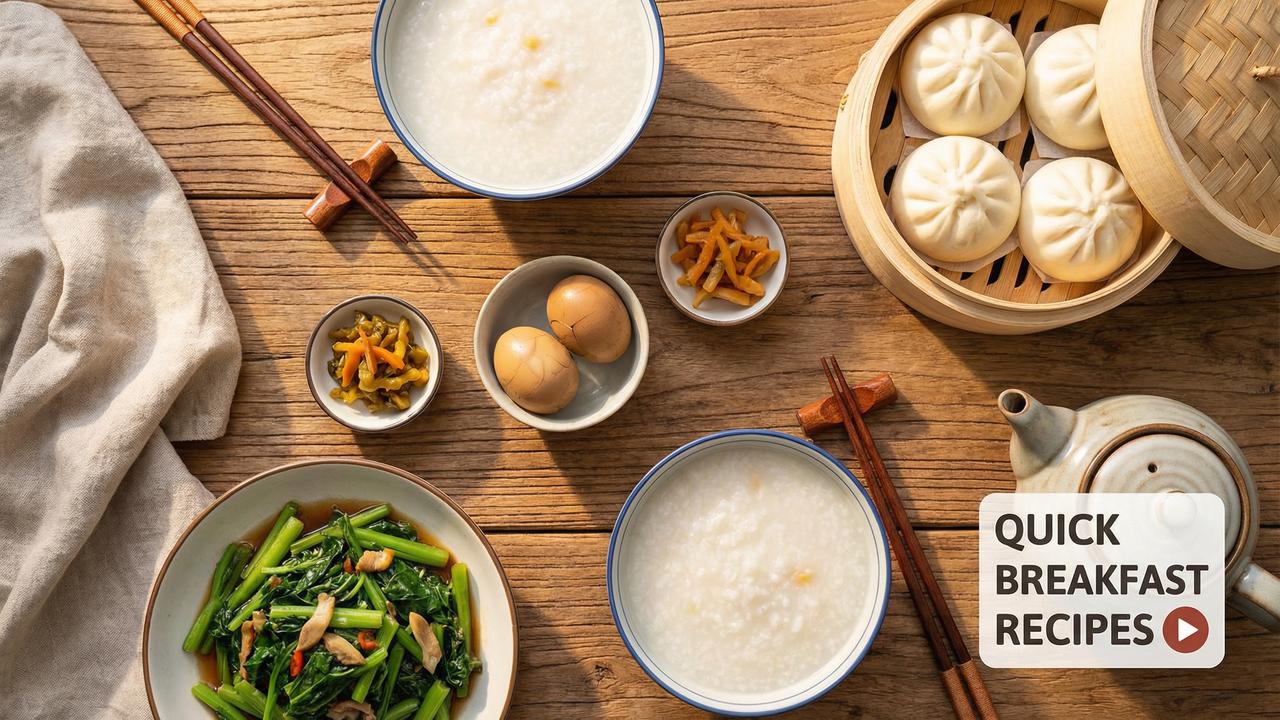 糖心Vlog美食视频教程：快手早餐制作视频演示